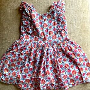 Elegant Indian Block Print Roller Rabbit dress, size 4T